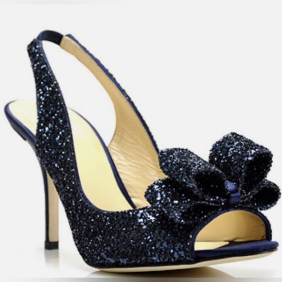 KATE SPADE - CHARM GLITTER PUMP, NAVY
*Barely worn* - Picture 2 of 11